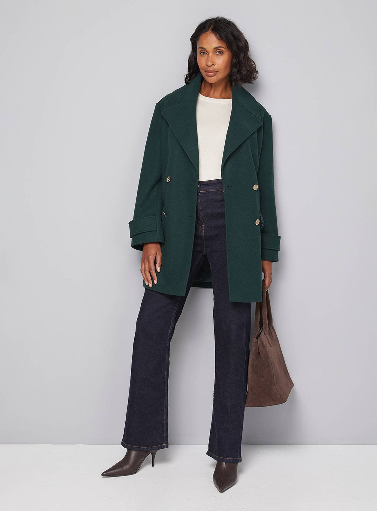 WALLIS Mid Length Double Breasted Coat 18 - Image 2